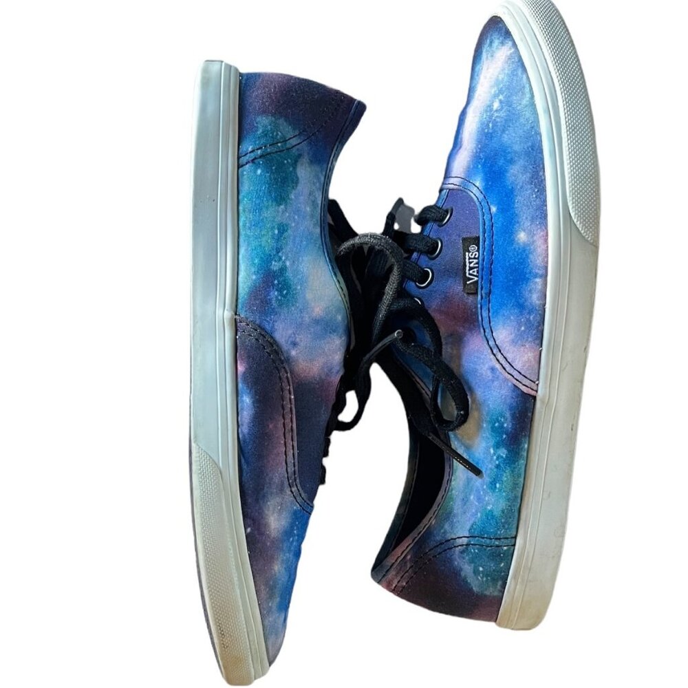 Vans Womens 6.5 Tie-Dye Galaxy Print Lace-Up Sneakers  Canvas Casual Shoes